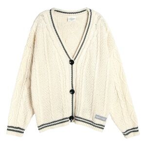 Taylor Swift Ivory Cardigan with Dark Trim